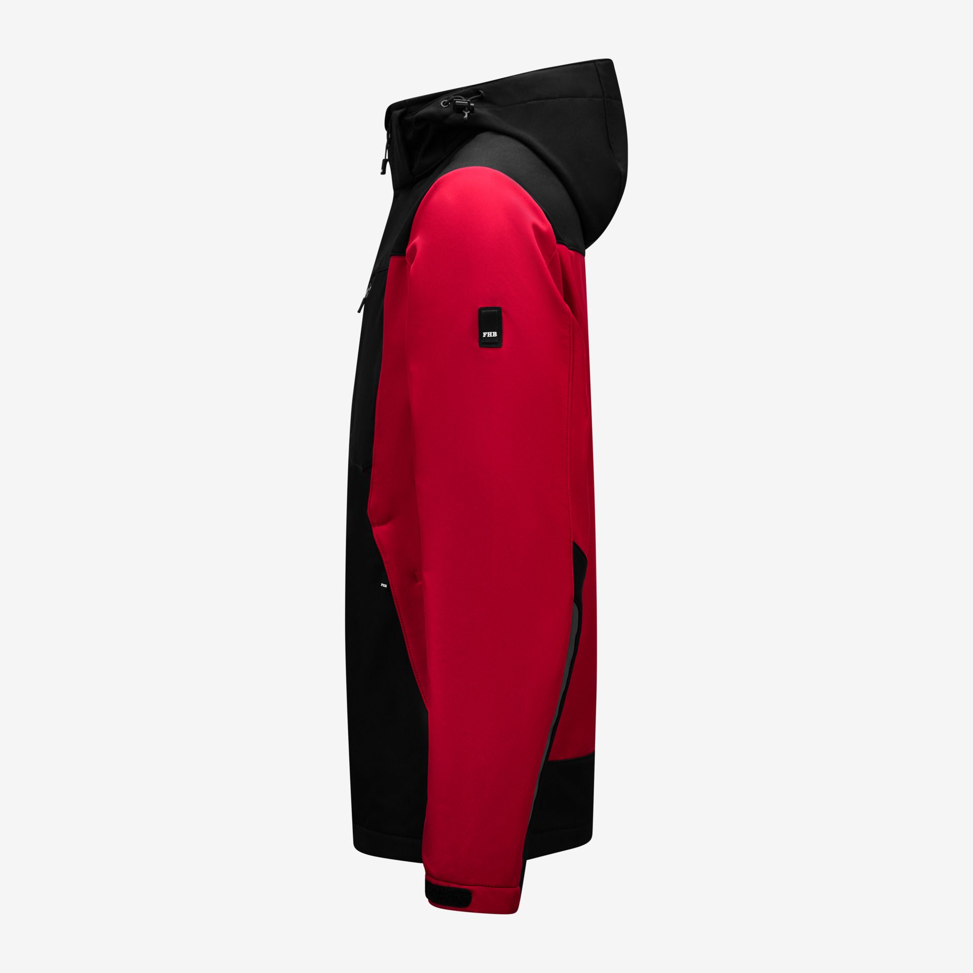 FHB Softshelljacke JANNIK rot-schwarz - Gr. XS