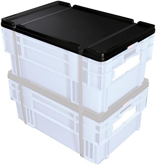 Stülpdeckel schwarz DTK 600, schwarz LA-KA-PE