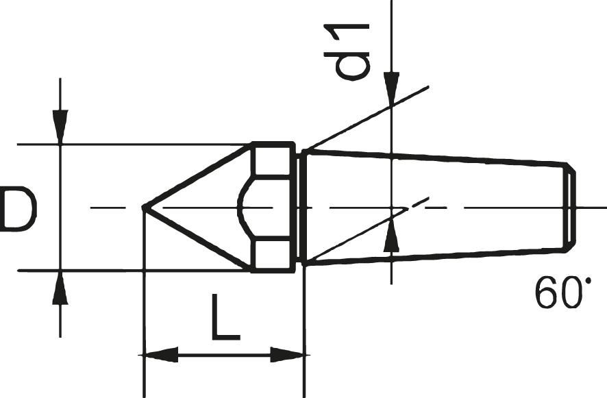 Spitzkörner für Drehbankspitzen 24mm CONZELLA