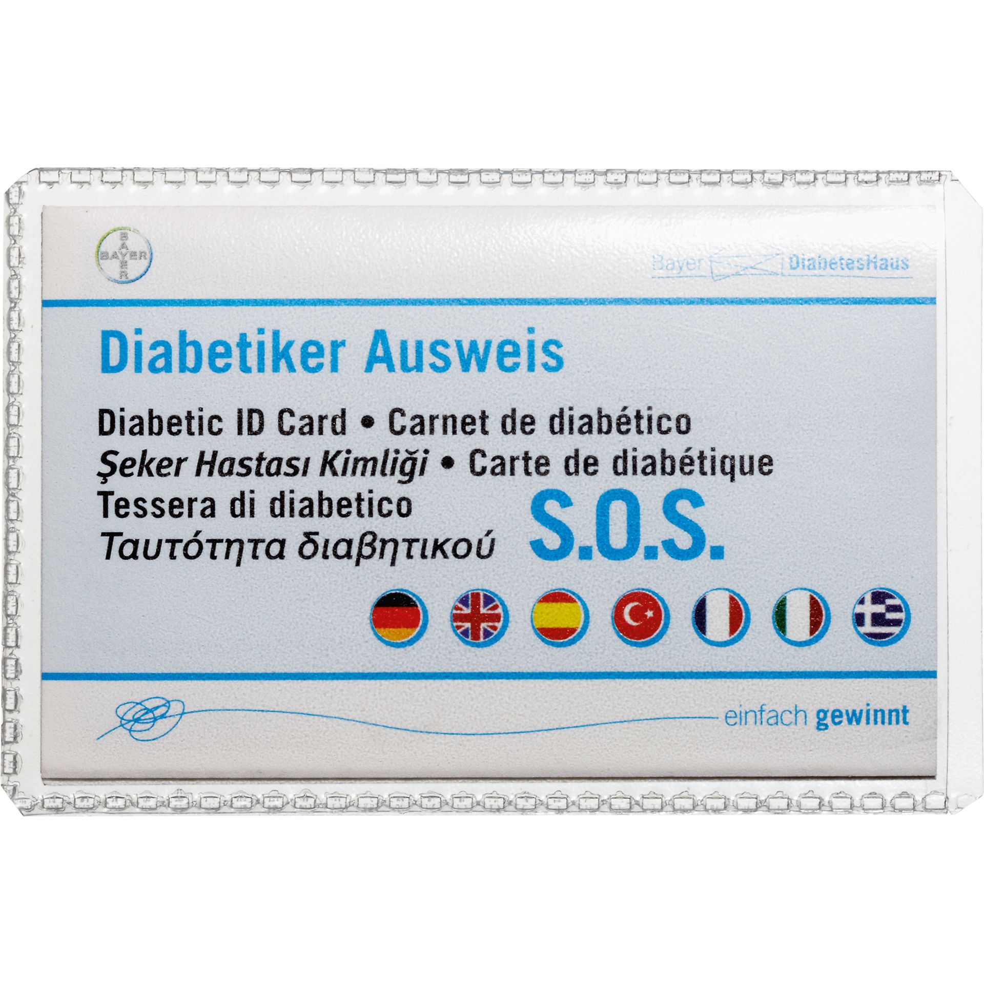 Ausweishülle 54x86mm Polypropylen transparent