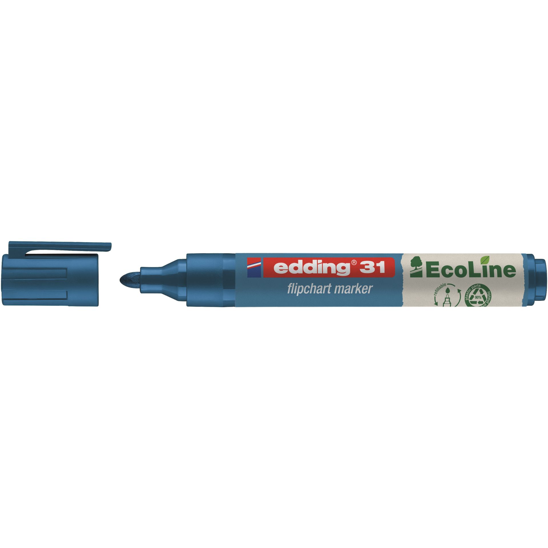 Flipchartmarker 31 EcoLine 1,5-3mm Rundspitze blau