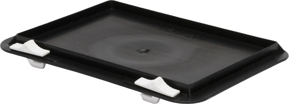 Verschlussdeckel schwarz für Kastenmaß B400xT300mmLA-KA-PE