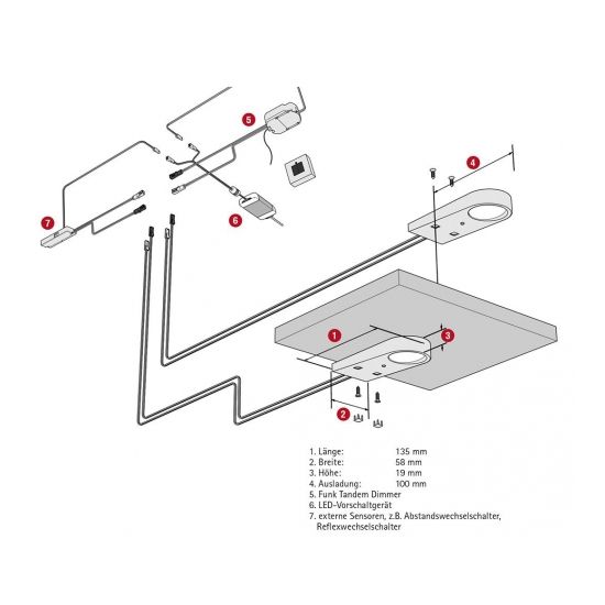 FORMAT LED-Anbauleuchte Target DUO