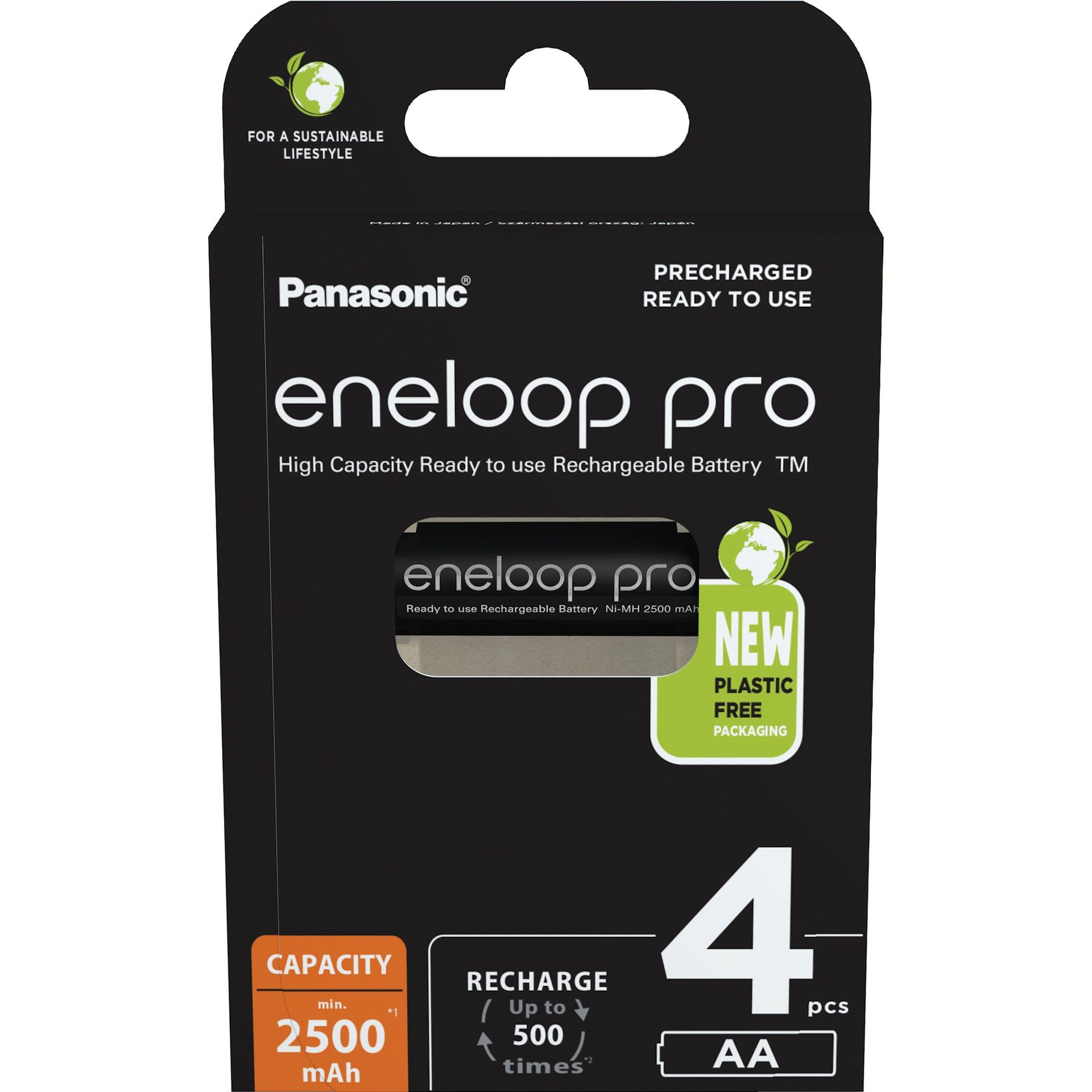 Akku eneloop AA HR06 1,2V/2.500mAh 4St.