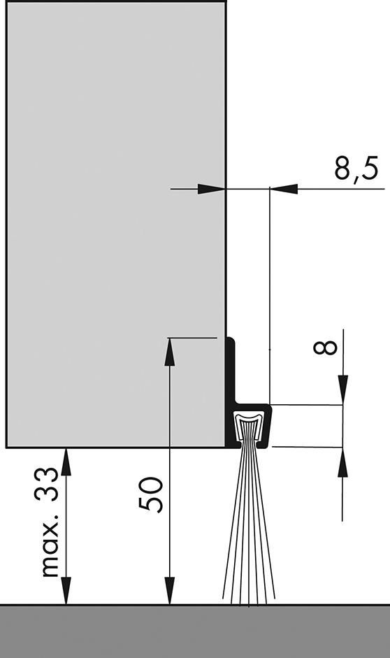 Türbodendichtung alu IBS