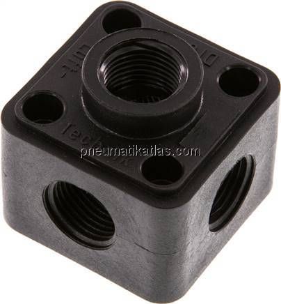 Wanddose (Verteiler) 5 x G 1/2", Kunststoff