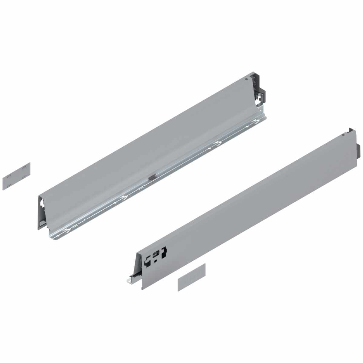 TANDEMBOX Zarge, Höhe M (83.6 mm), NL=600 mm, links/rechts, für TANDEMBOX antaro , R9006 weißaluminium