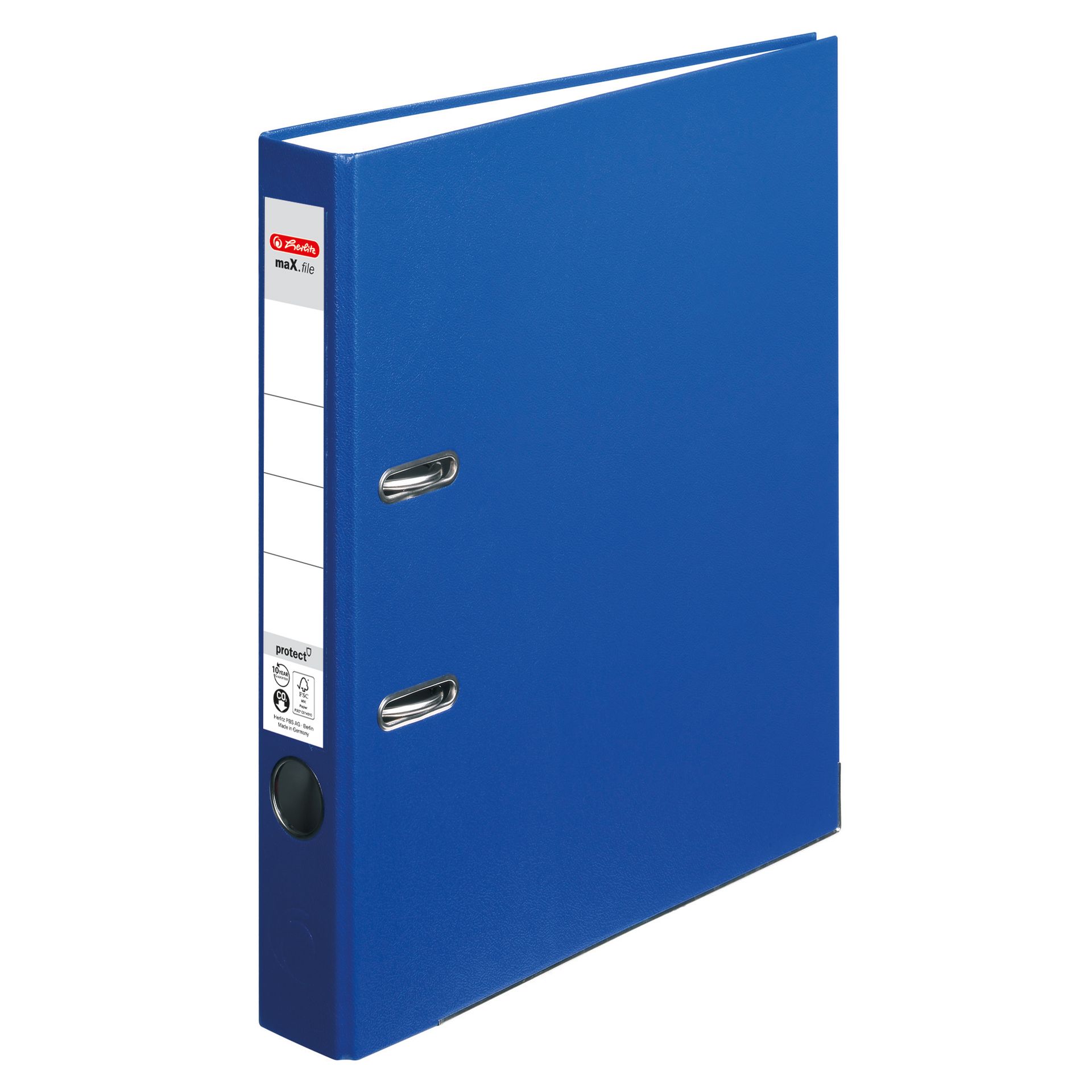 Ordner maX.file protect DIN A4 50mm PP blau