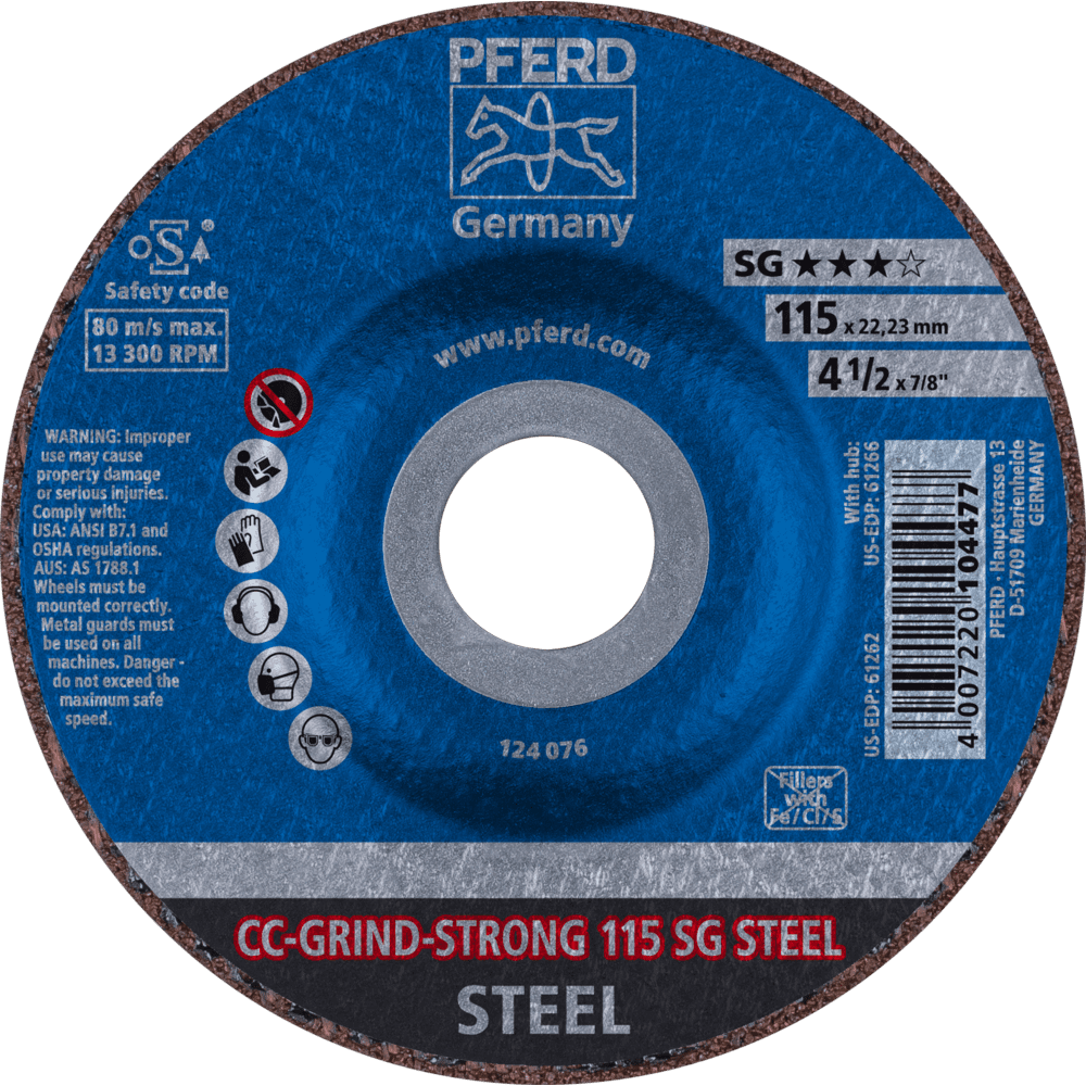 PFERD CC-GRIND (inkl. SOLID, FLEX, STRONG) CC-GRIND STRONG 115 SG STEEL