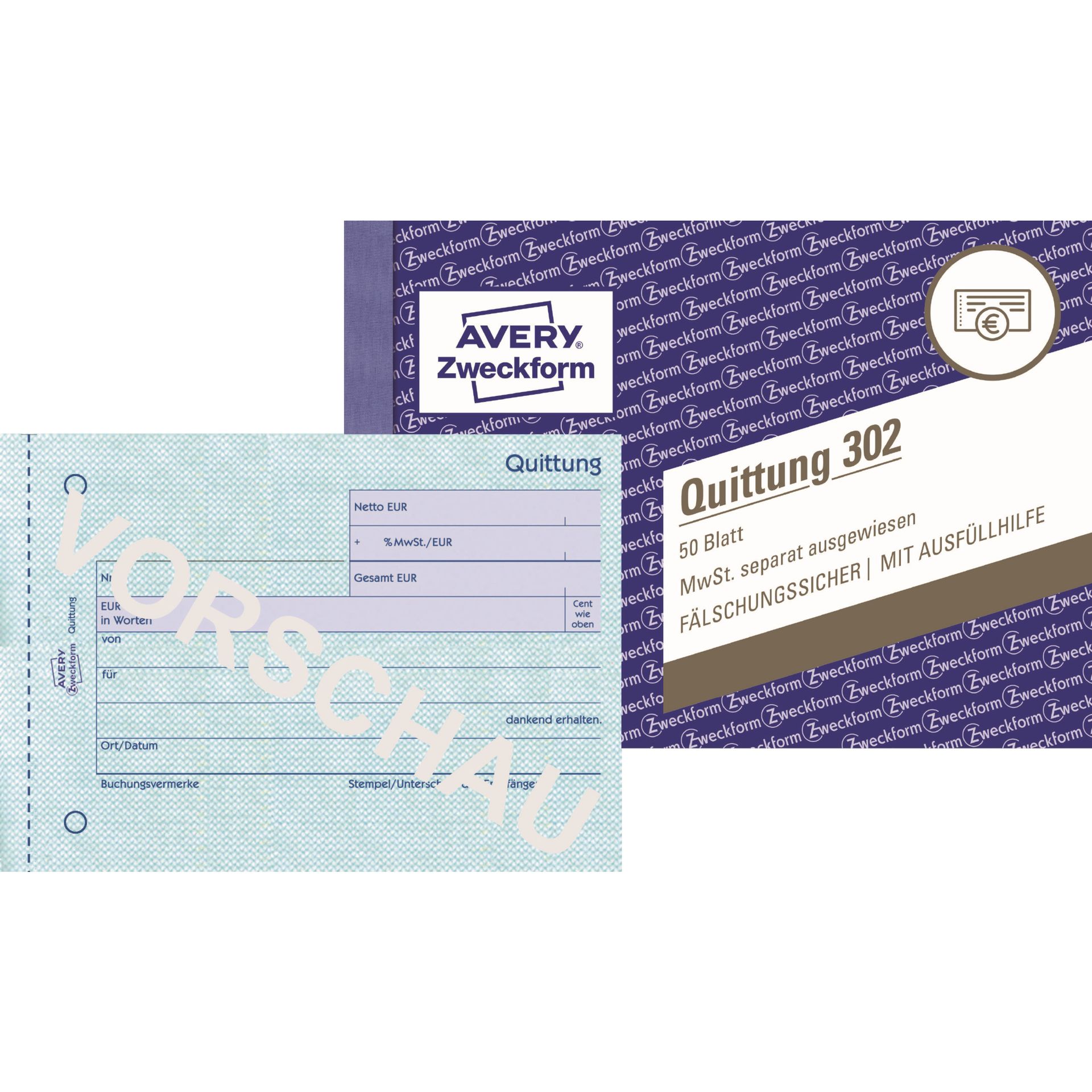 Quittung DIN A6 quer 50Blatt