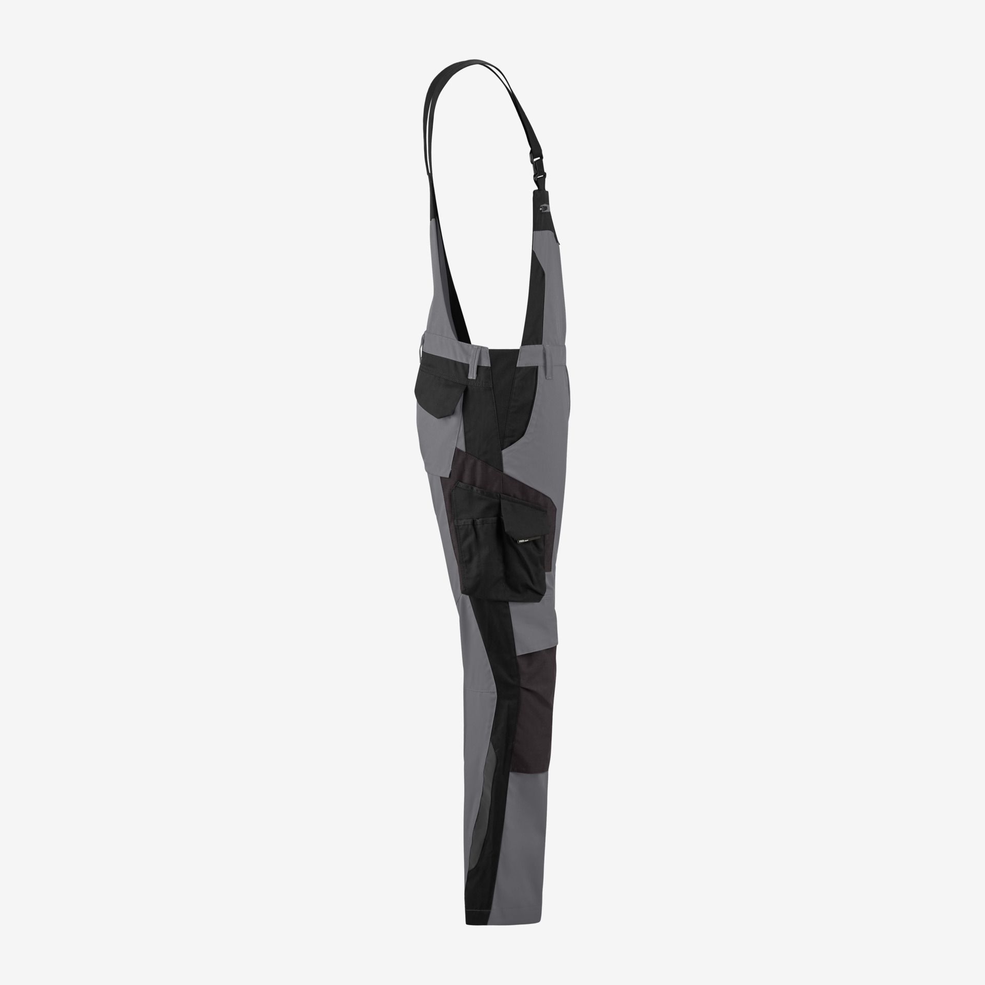 FHB Latzhose PASCAL grau-schwarz - Gr. 26