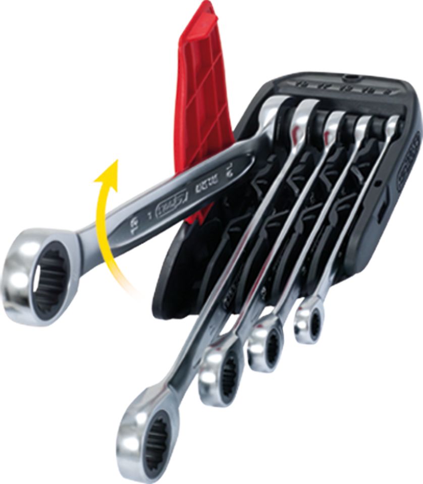 KS Tools DUO GEAR Ringmaulschlüssel-Satz, Maul