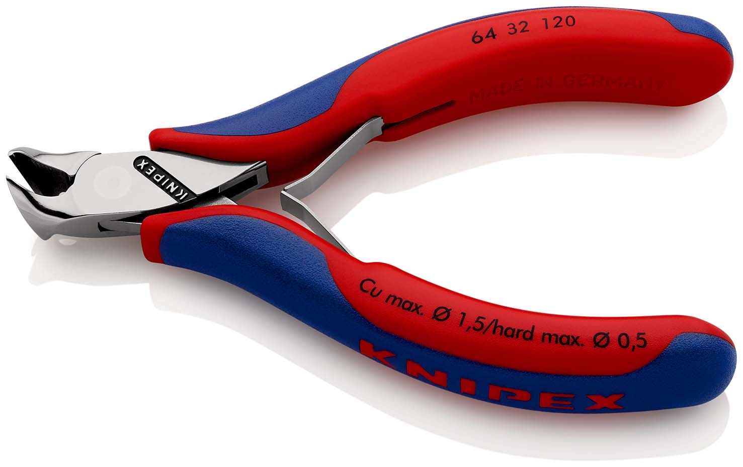 KNIPEX Elektronik-Vornschneider mit Mehrkomponenten-Hüllen