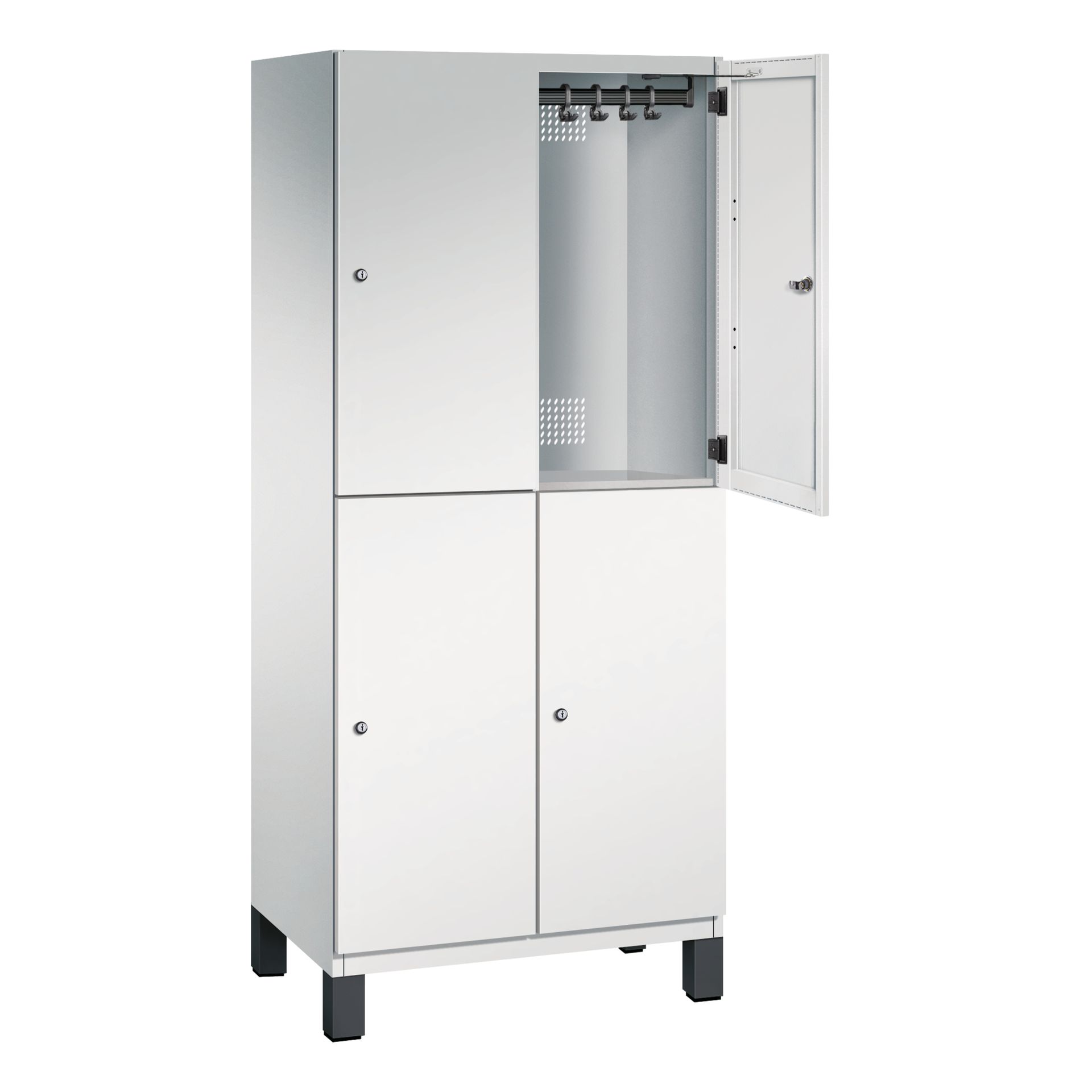 Doppelstockspind Füße 4Fächer B800mm lgr/lgr