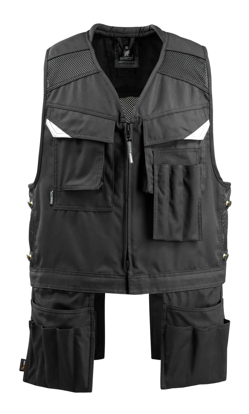 Werkzeugweste MASCOT® Baza Schwarz, 2XL