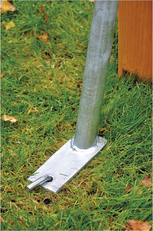 CHRISTIAN Erdnagel feuerverzinkt, Ø 12 mm, Länge ca. 70 cm für Sturmanker