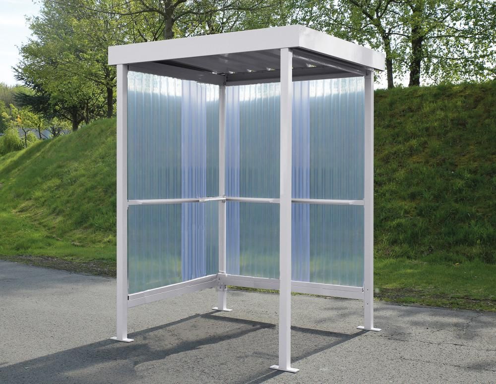 Raucherunterstand Jena B1720xT1580xH2360 mm verzinkt