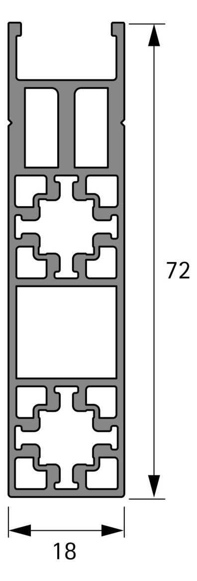 HETTICH CADRO SK-Profil für AVT YOU EDS OP 3000