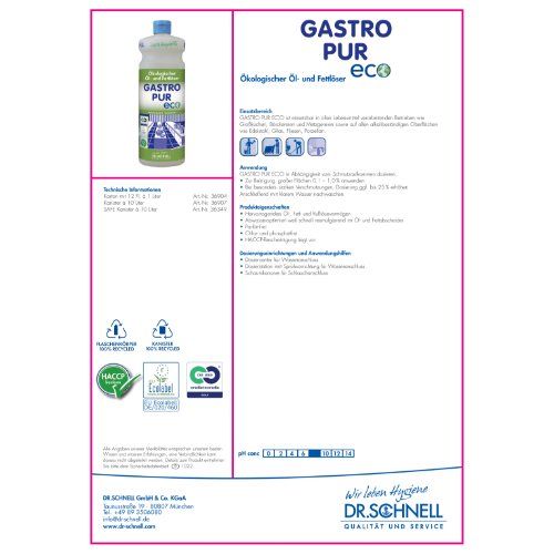 GASTRO PUR ECO Kanister SAFE 10 Liter