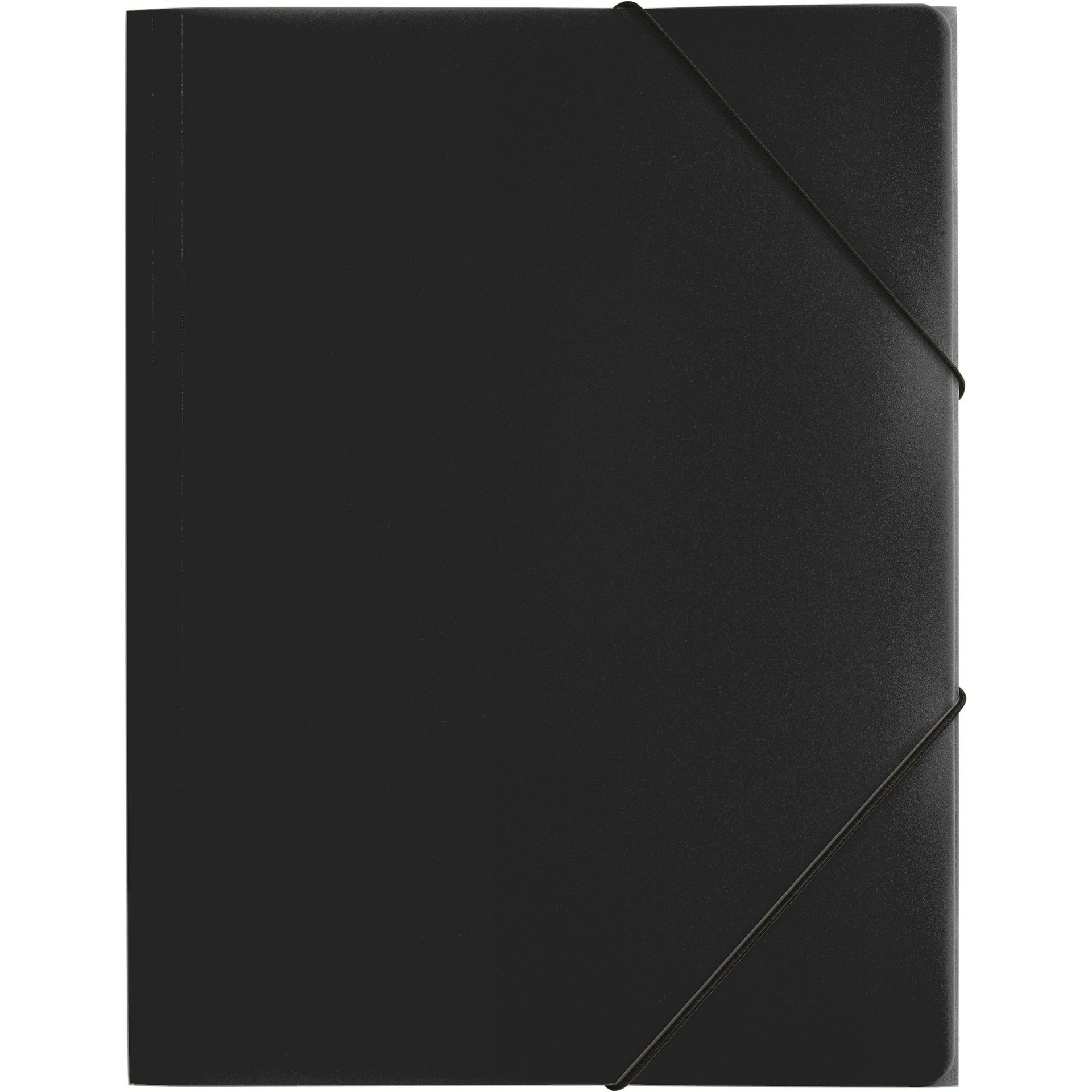 Gummizugmappe DIN A4 PP 3Klappen schwarz