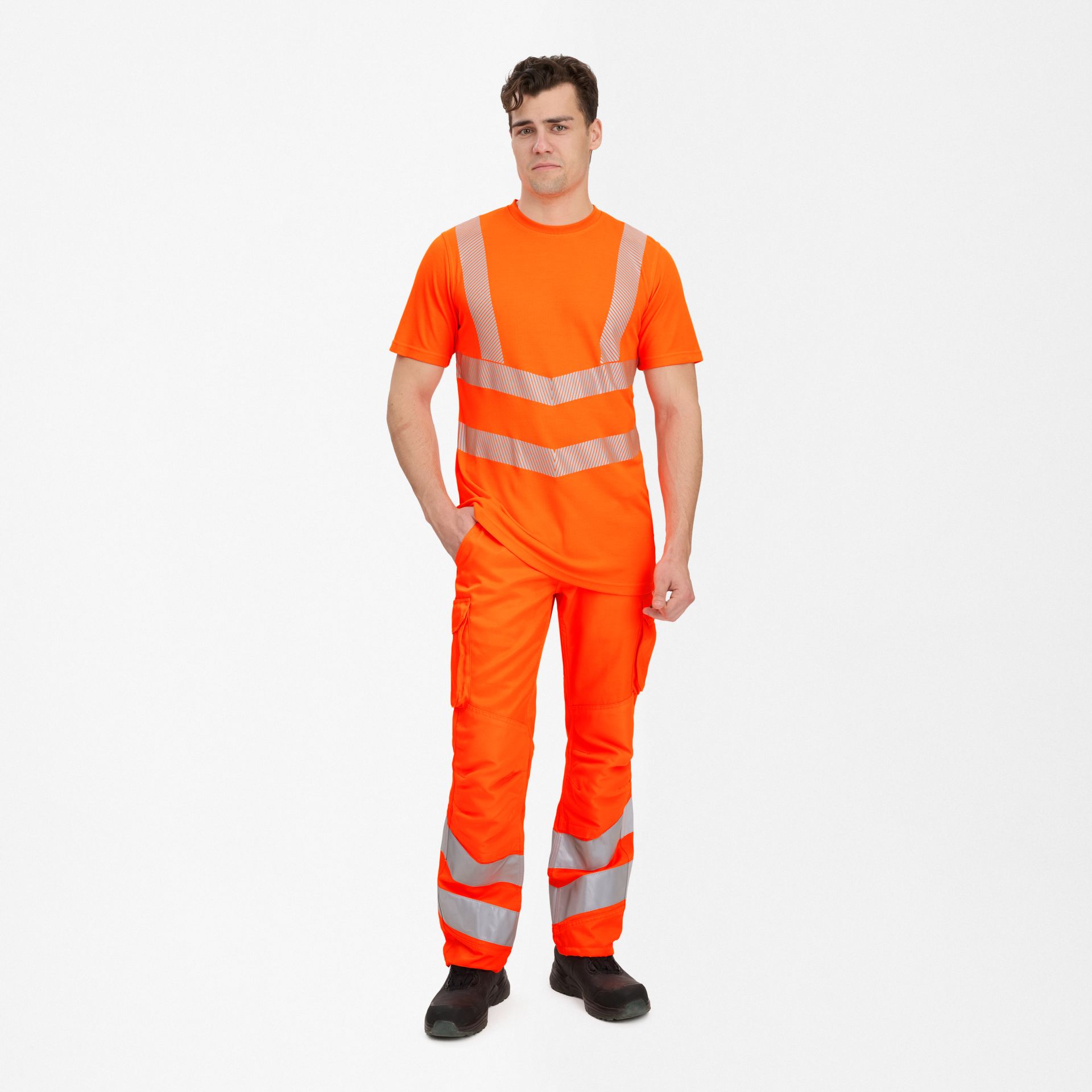 Safety T-Shirt Hi-vis Orange, Gr. XS