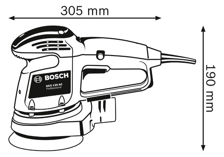 BOSCH Exzenterschleifer im Karton