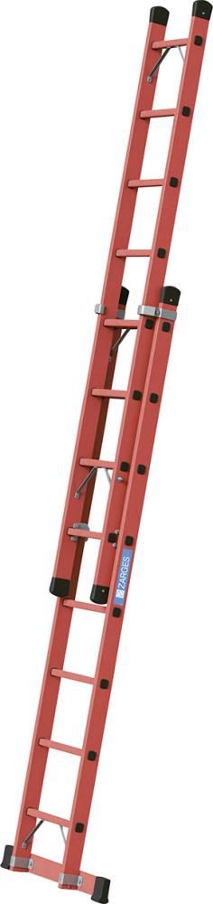 GFK-Schiebeleiter Everest EFA 2E 2x8 Spr. Leiterlänge max 4,17 m Arbeitshöhe 4,95m ZARGES
