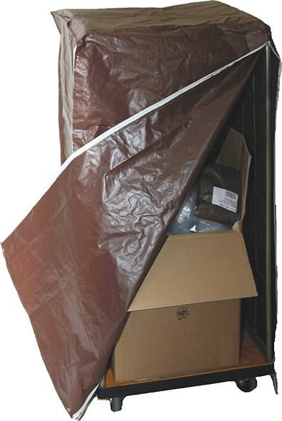 Abdeckhaube für Rollcontainer B750xT850xH1500 mm braun