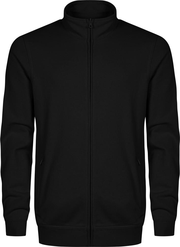 Sweatshirtjacke, schwarz, Gr.2XL