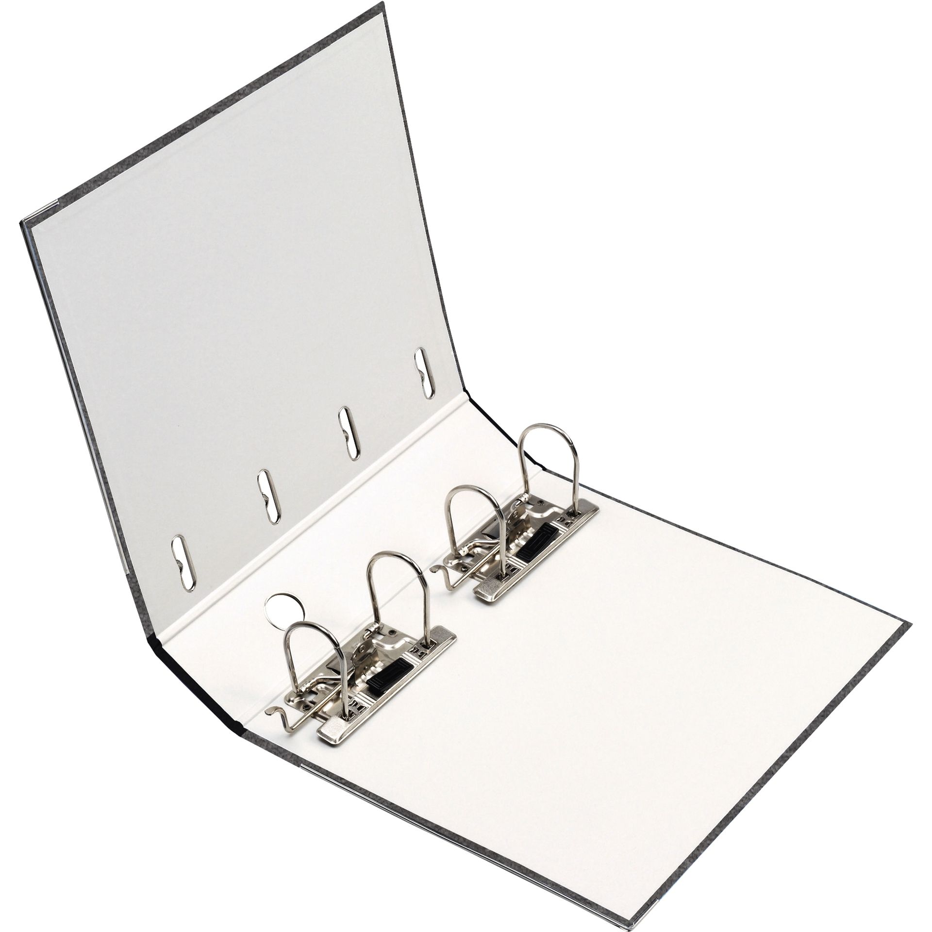 Doppelordner S70 2xDIN A5 quer 70mm Pappe schwarz