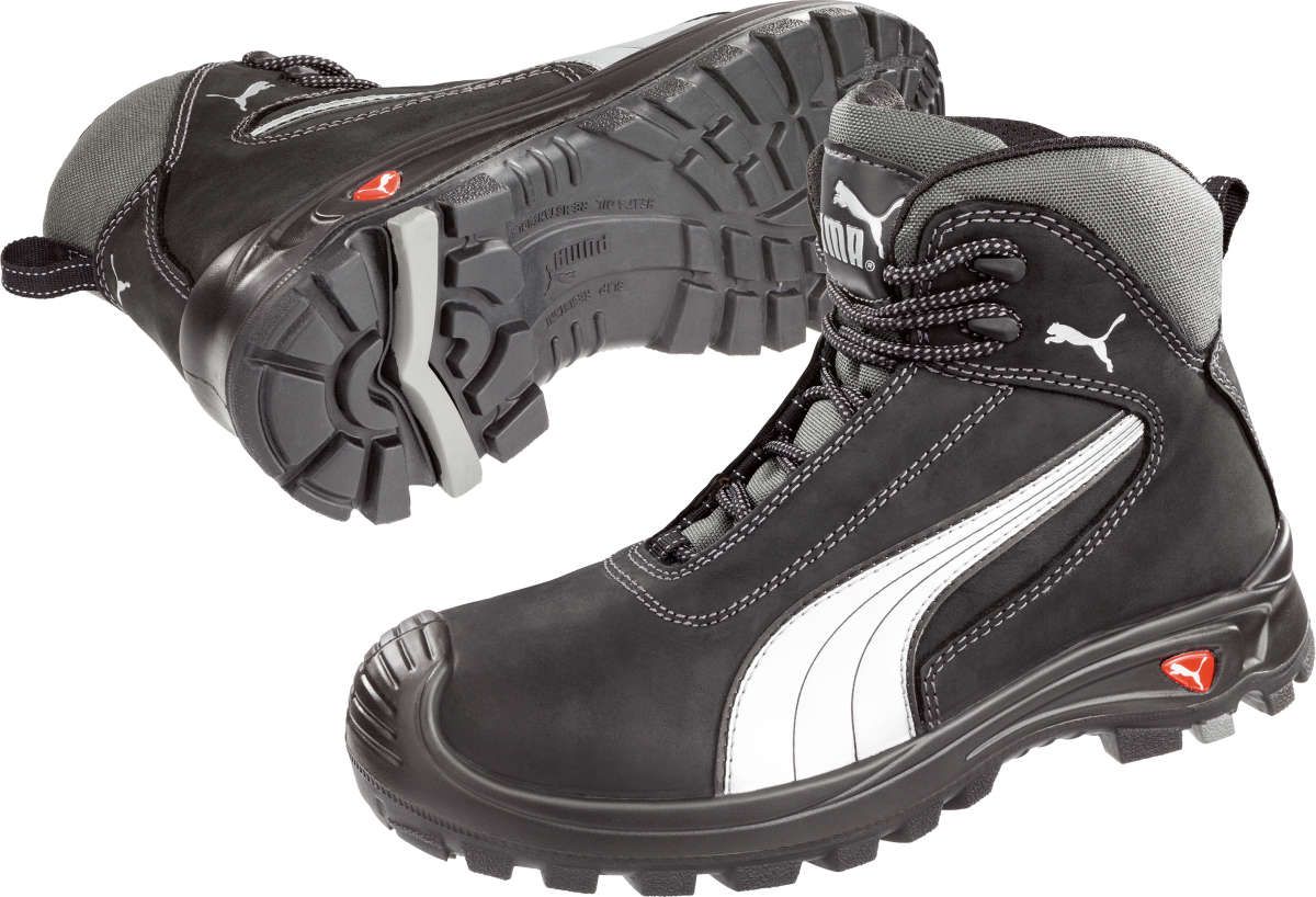 Stiefel 630210, S3,Gr.39,schwarz/silber Puma