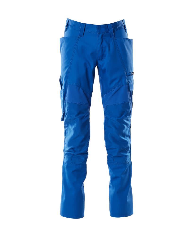 Hose mit Knietaschen Azurblau, 76C46