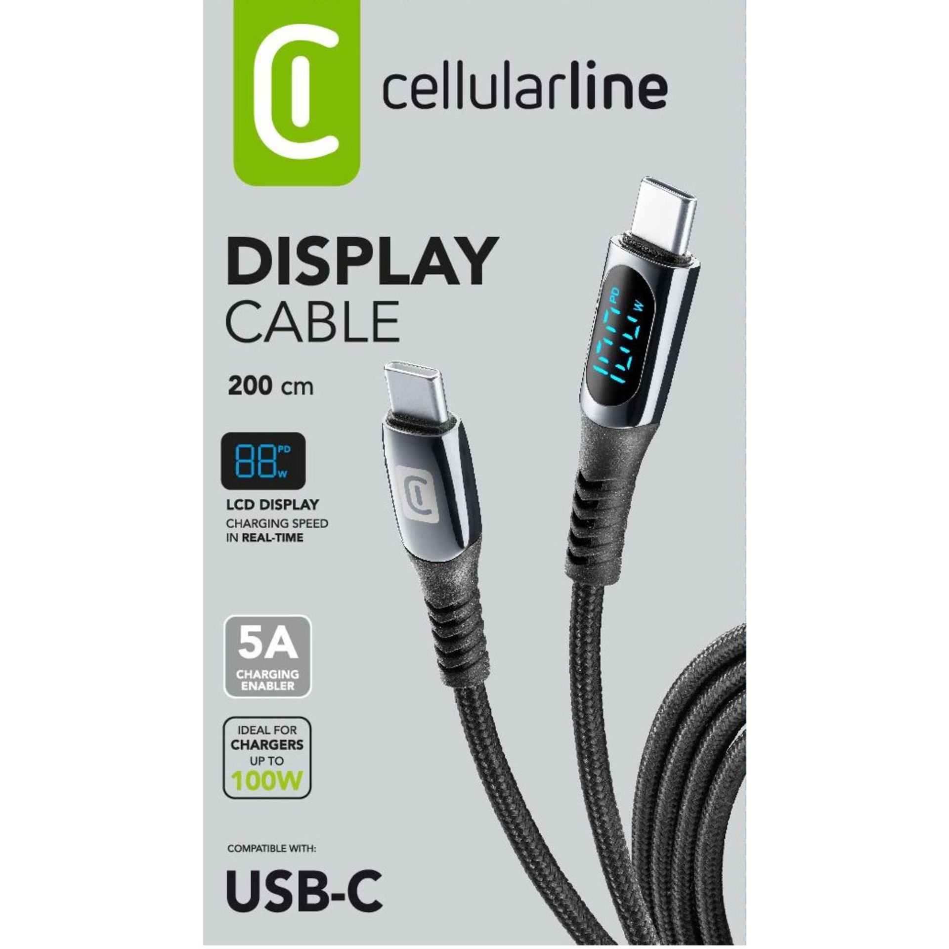 Kabel USB-C/USB-C USB 2m sw