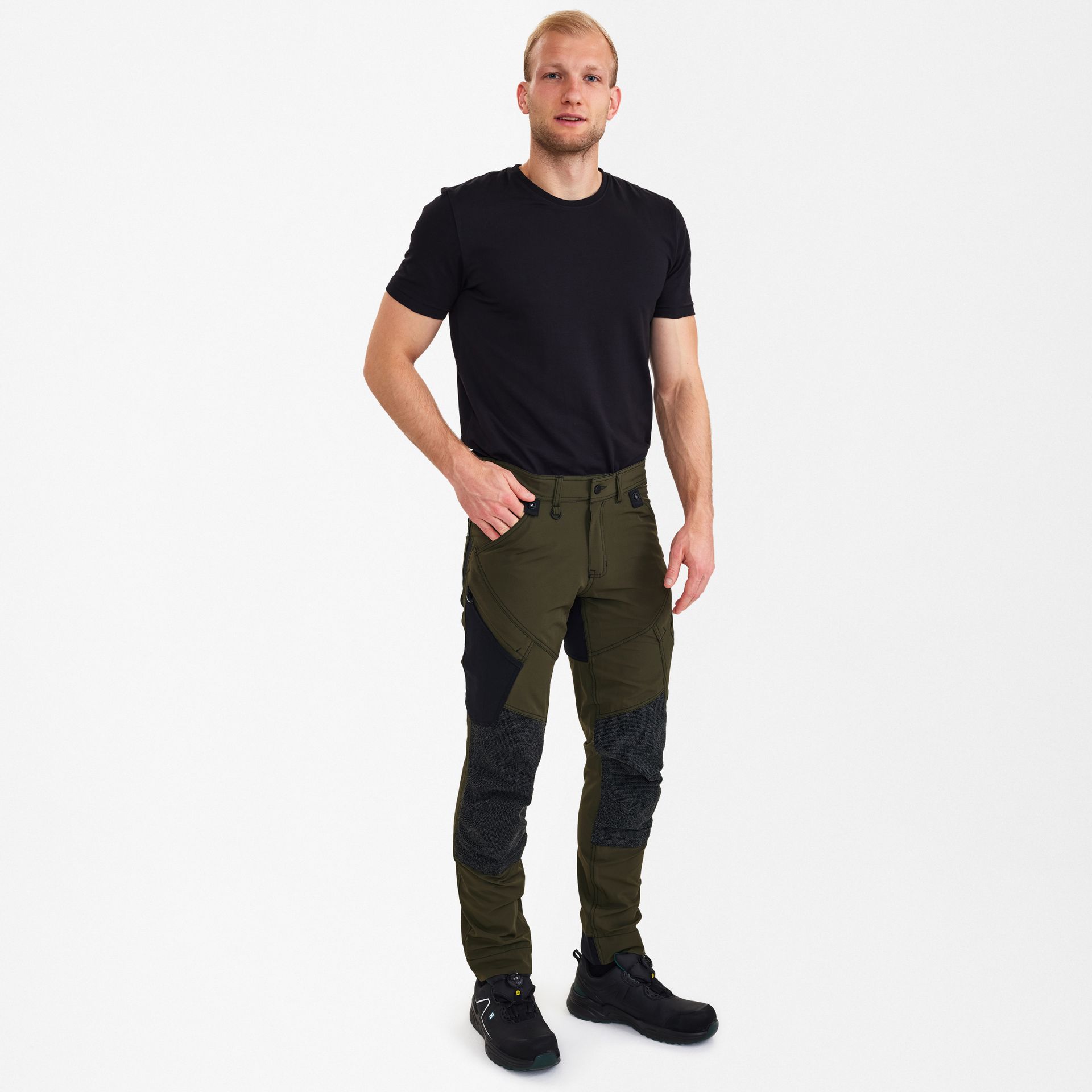 X-treme Arbeitshose mit 4-Wege-Stretch Forest Green, Gr. 26