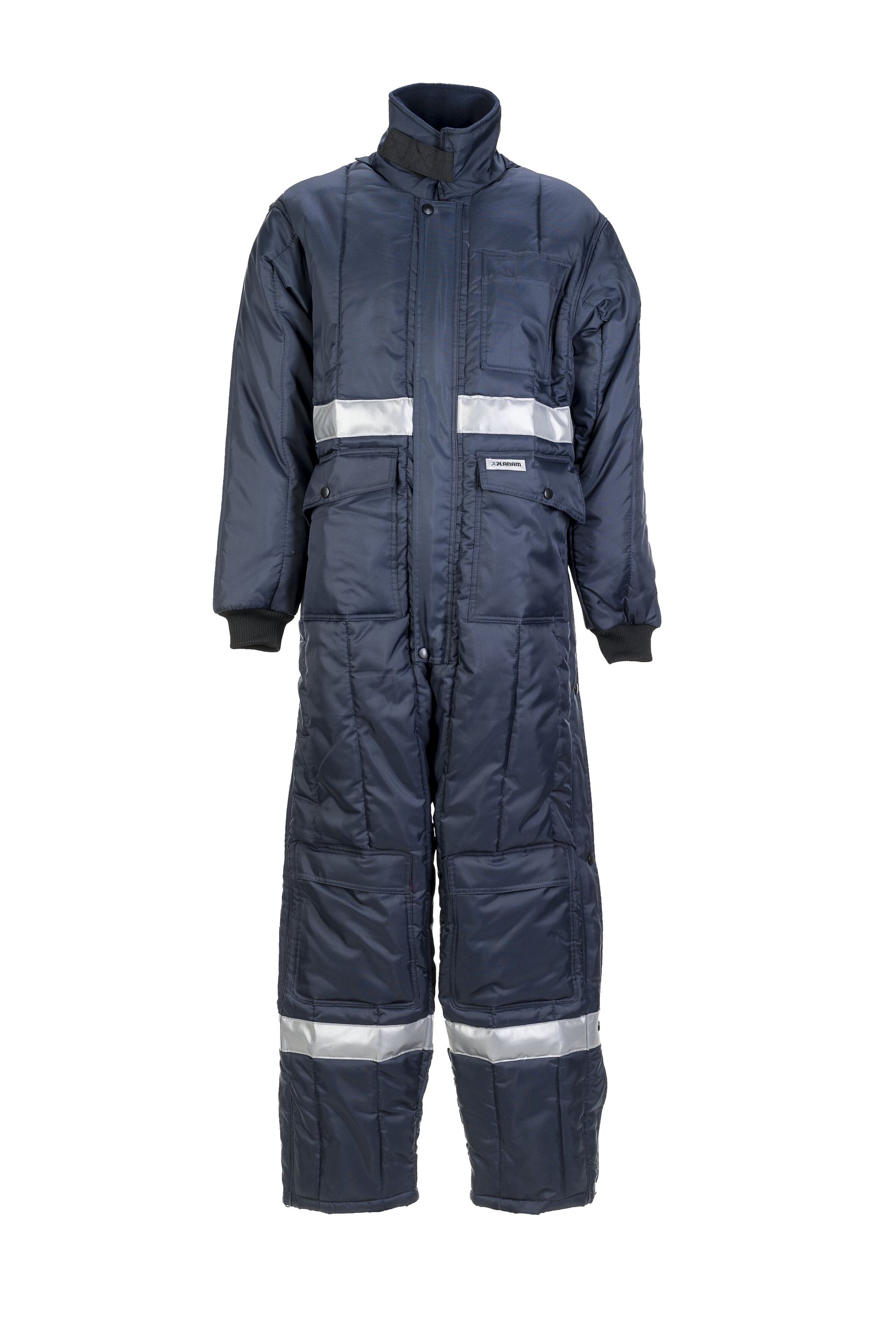 Planam Kühlhaus Overall Kühl-/Gefrierhaus marine, Innenfutter rot Gr. S