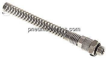 Gerade Verschraubung G 1/8"-6x4mm mit Knickschutz