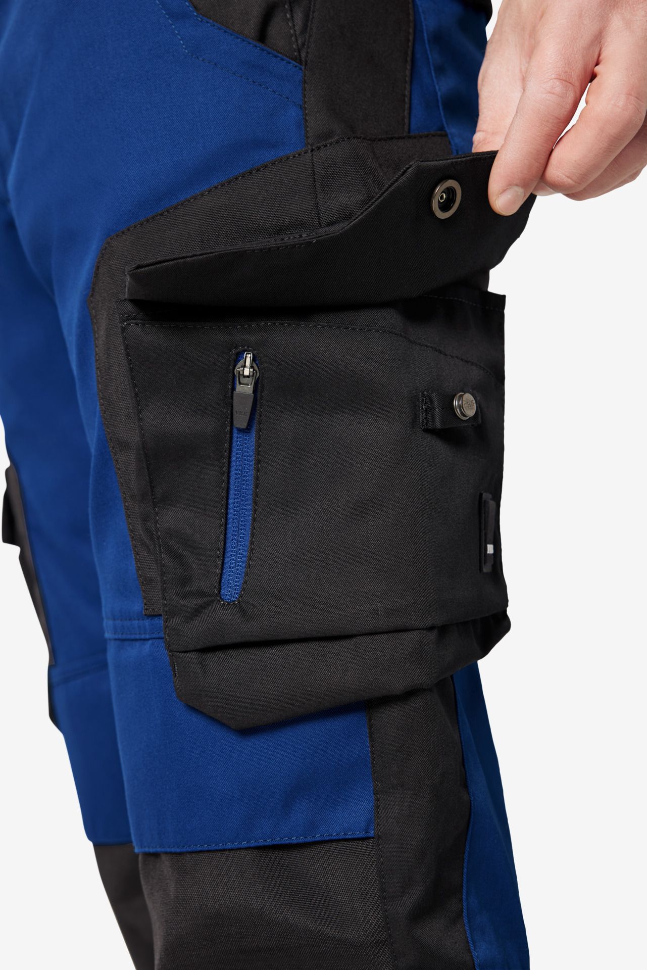 FHB Arbeitshose FLORIAN royalblau-schwarz - Gr. 54