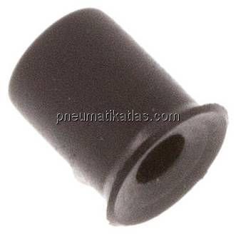 Flachsauger, P-Serie, 5,0x0,5mm, CR (50A, schwarz)