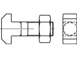 DIN 186 Mu 4.6 BM 12 x 35 S