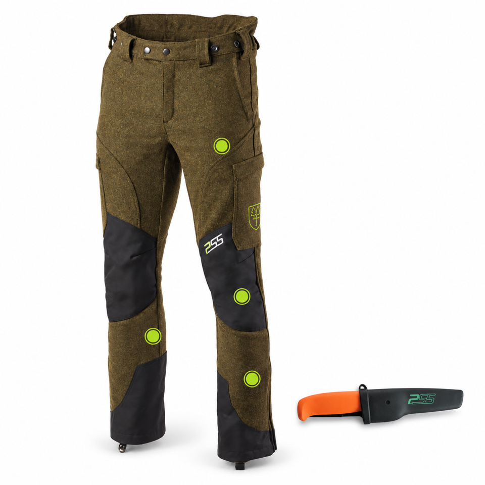 PSS X-treme Sauenschutzhose Protect Loden inkl. Jagd- und Outdoormesser