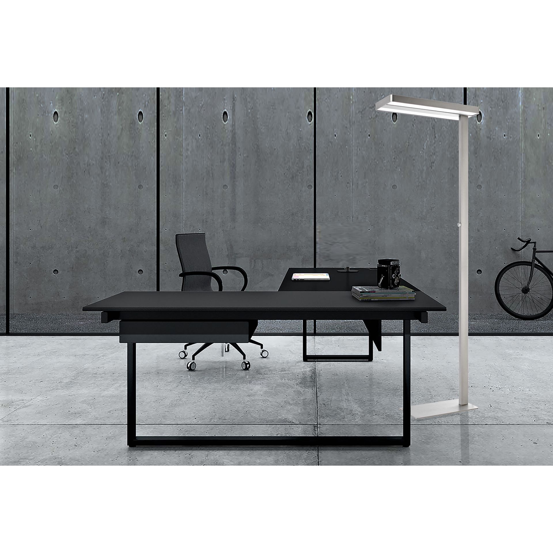 Deckenfluter LIXUS LED metallgrau