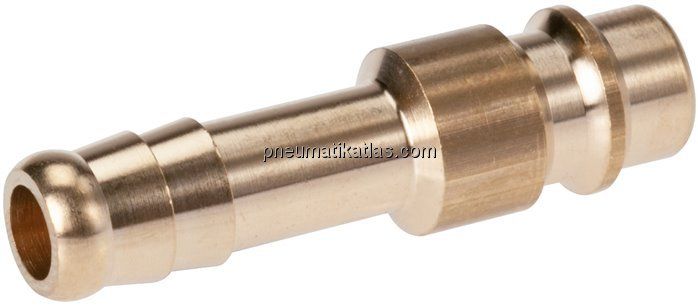 Kupplungsstecker (NW7,2) 4mm Schlauch, Messing