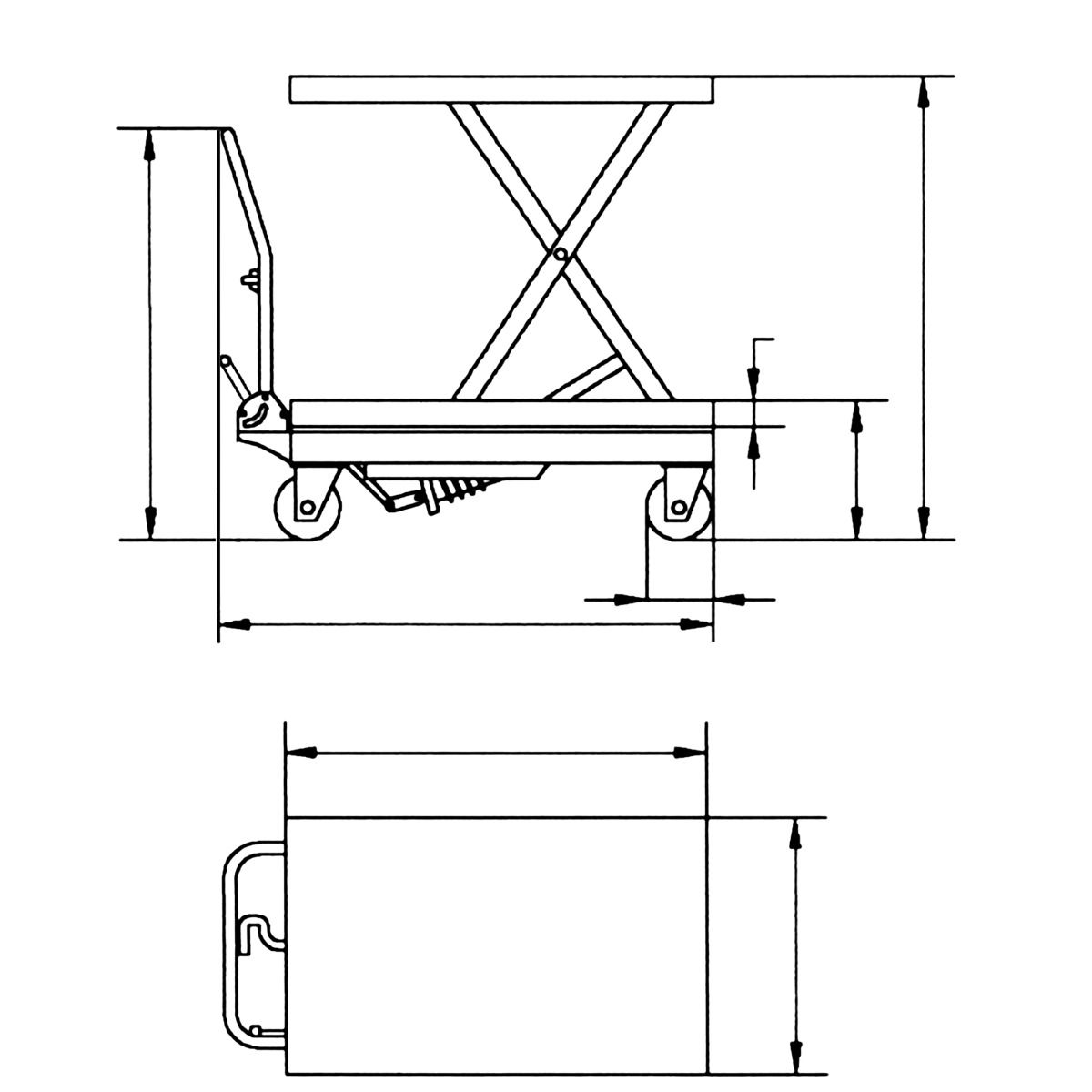 Scherenhubtisch Unicraft FHT 500