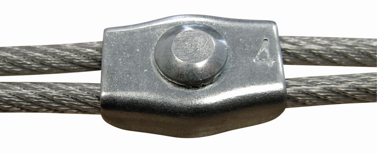 Drahtseilklemmen Simple x Eisen verzinkt für Seil 2 mm