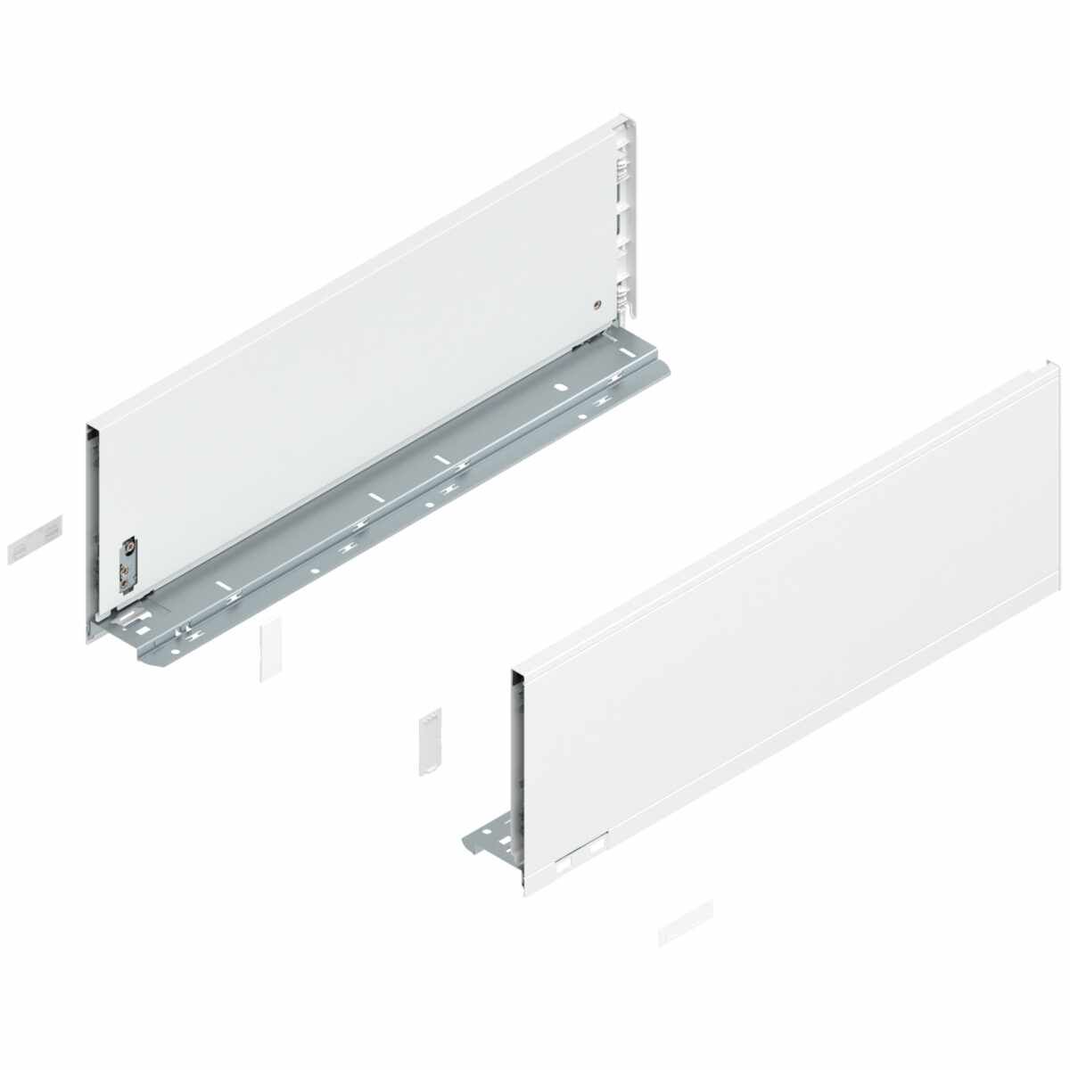 LEGRABOX Zarge, Höhe C (177 mm), NL=500 mm, links/rechts, für LEGRABOX pure, seidenweiß matt