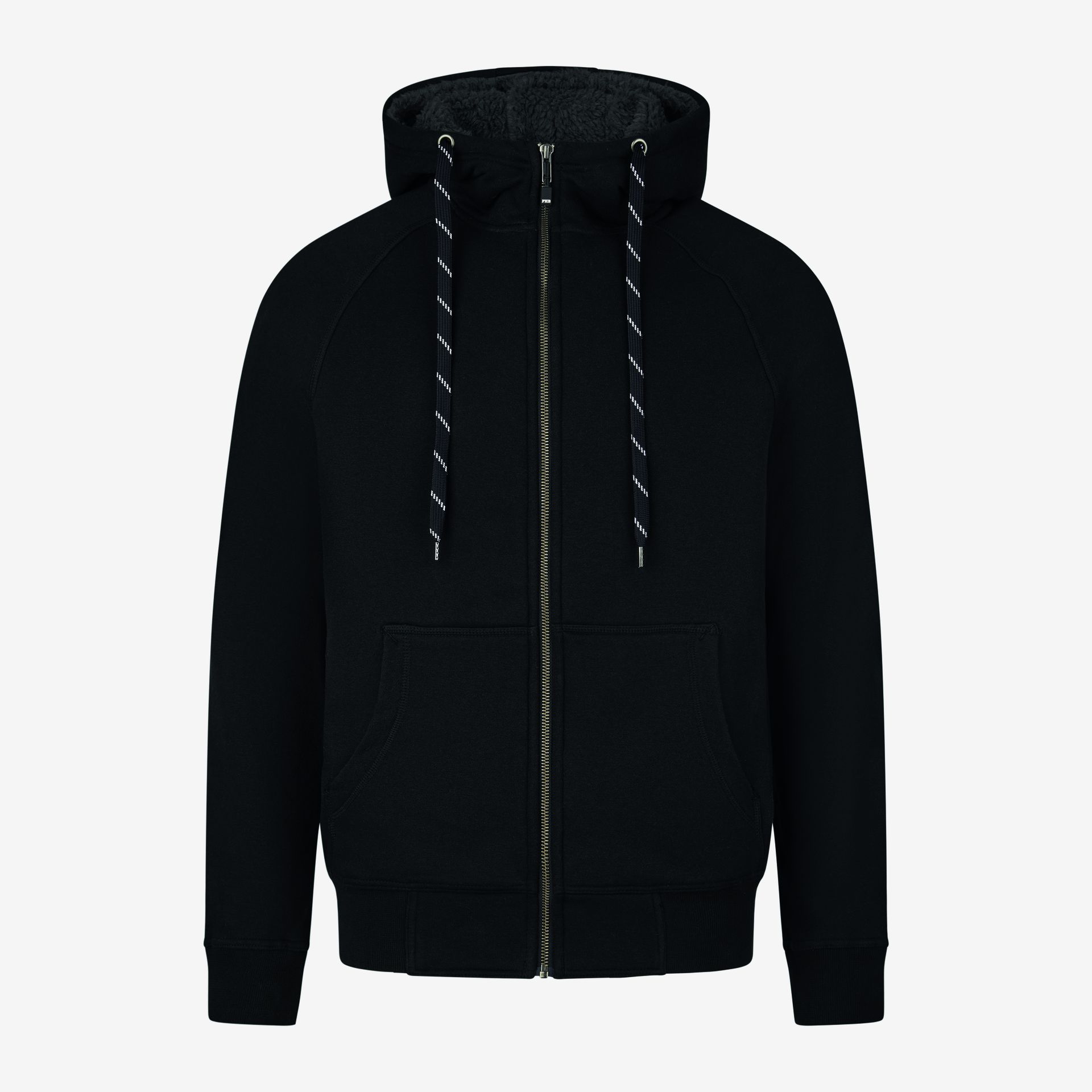 FHB Sweaterjacke JÖRG mit Kapuze & Webpelz
