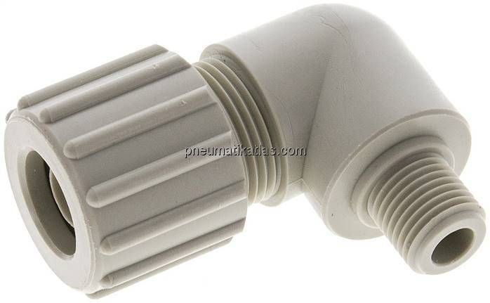 Winkel-Verschraubung G 1/4"-15x9mm, Polypropylen