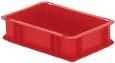 Transport-Stapelkasten B300xT200xH75 mm rot, geschlossen ohne Griffloch LA-KA-PE
