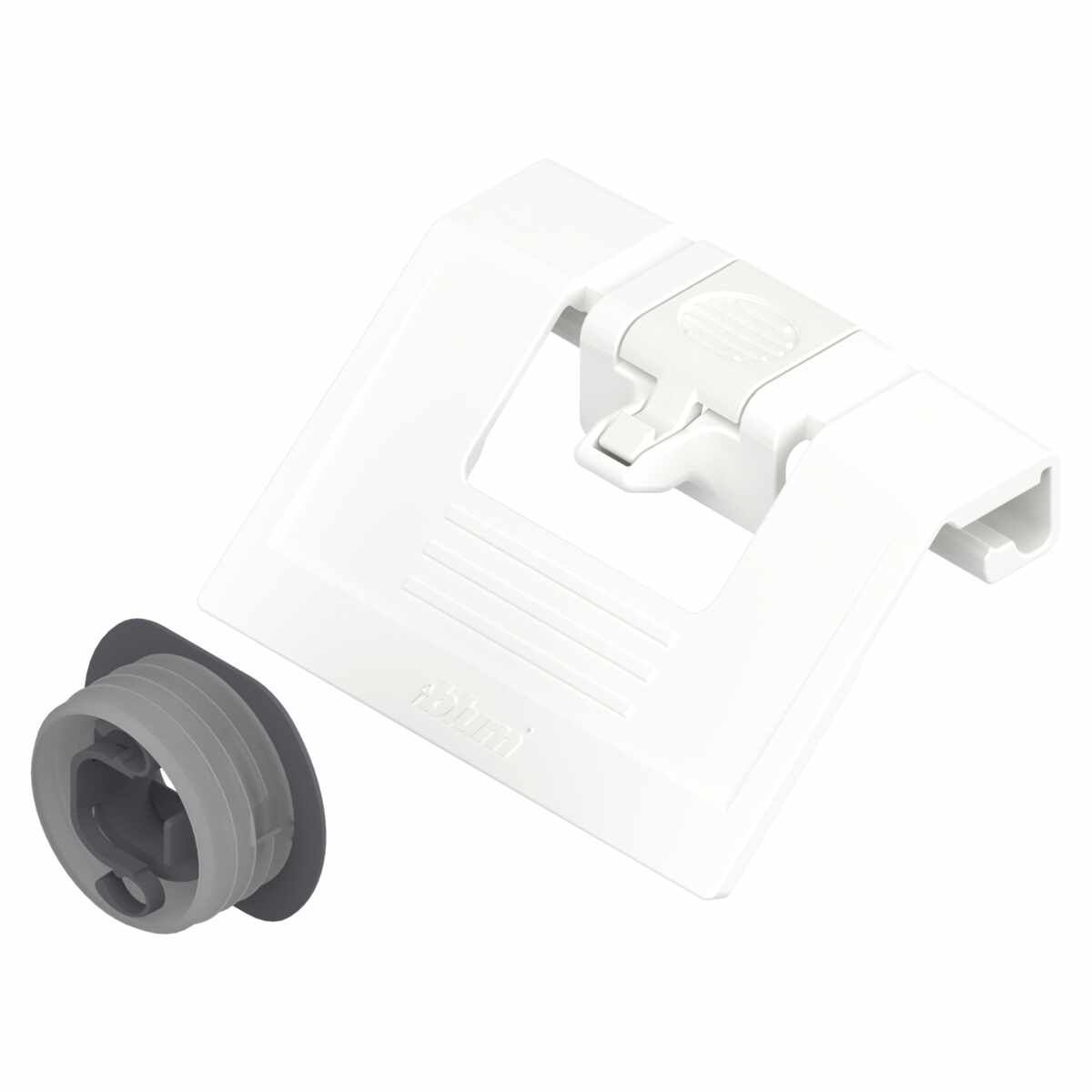 Griff + Mitnehmer für Innenschubkasten, für TANDEMBOX intivo/antaro, seidenweiß/staubgrau