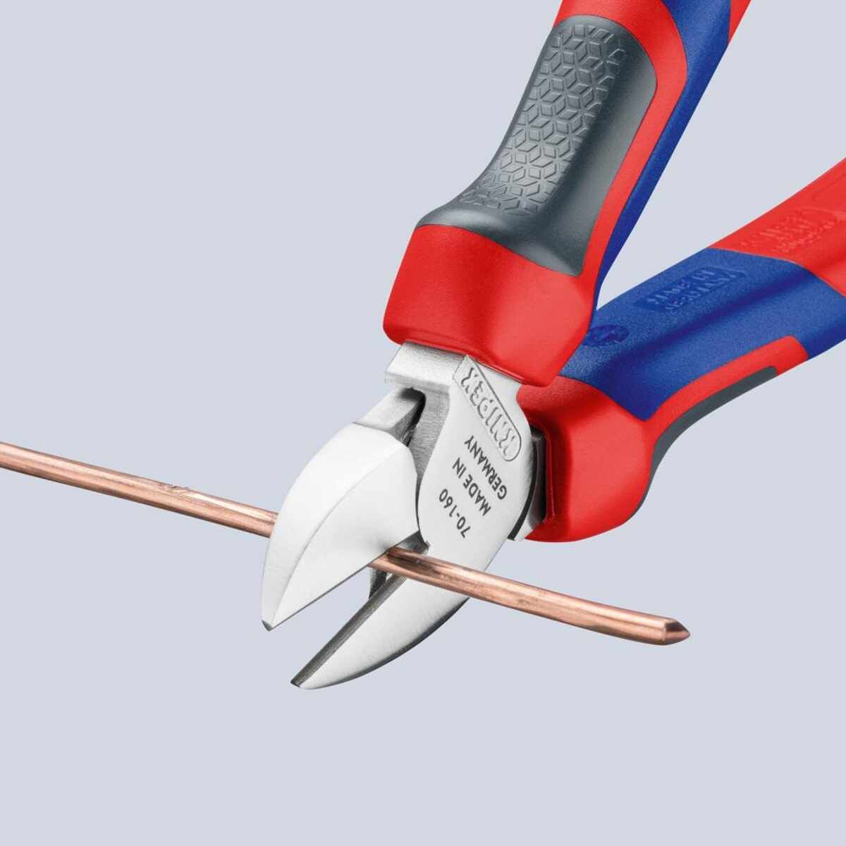 Seitenschneider verchromtmit Mehrkomponenten-Griffen 160mm KNIPEX